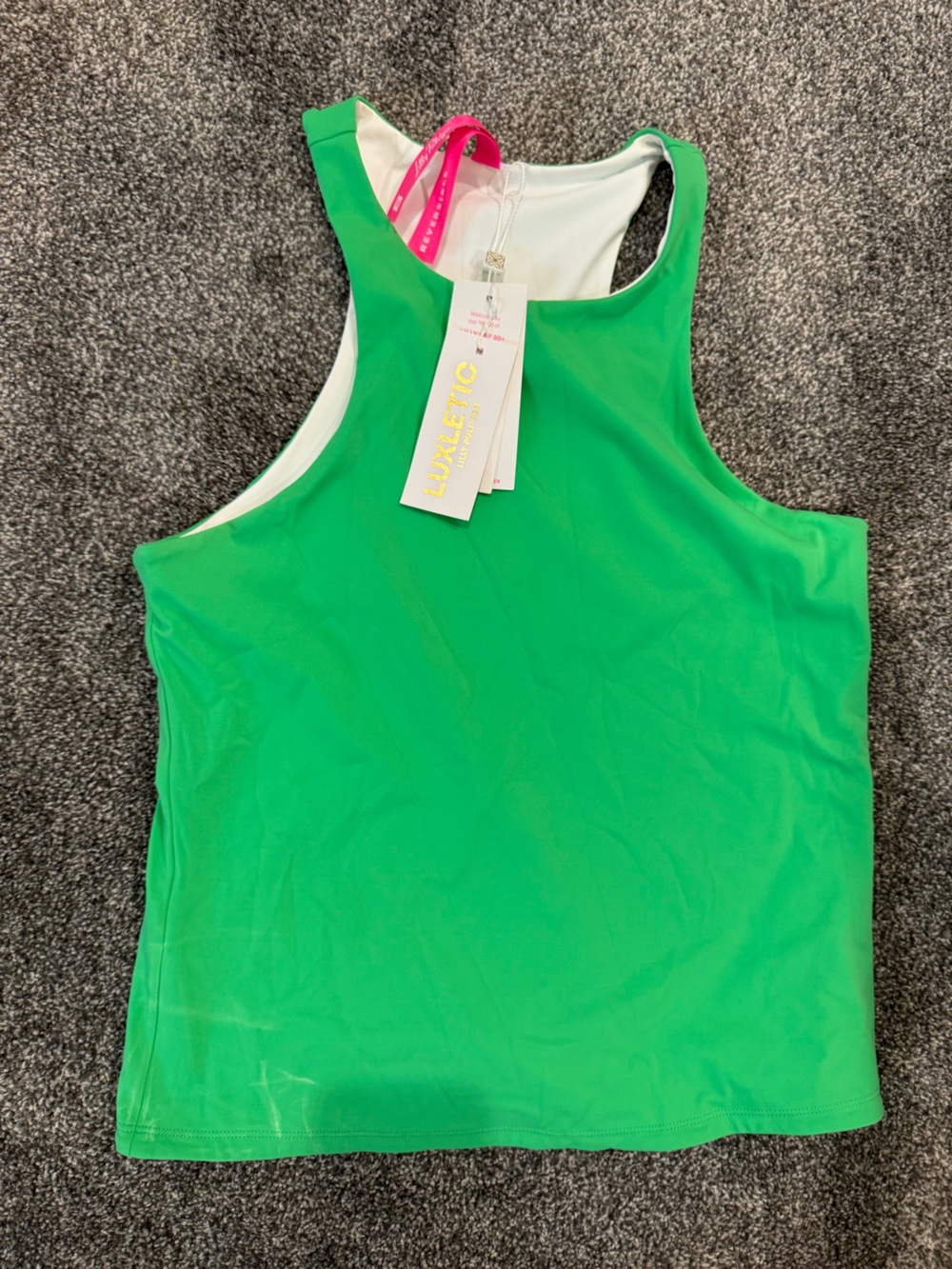 Lilly Pulitzer Reversible Tank Top Green/White